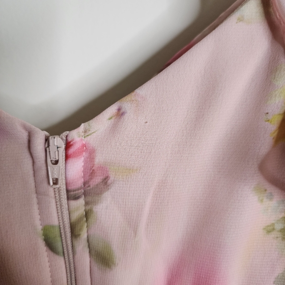 Birdy Grey Pink Floral Midi Dress - Picture 14 of 16